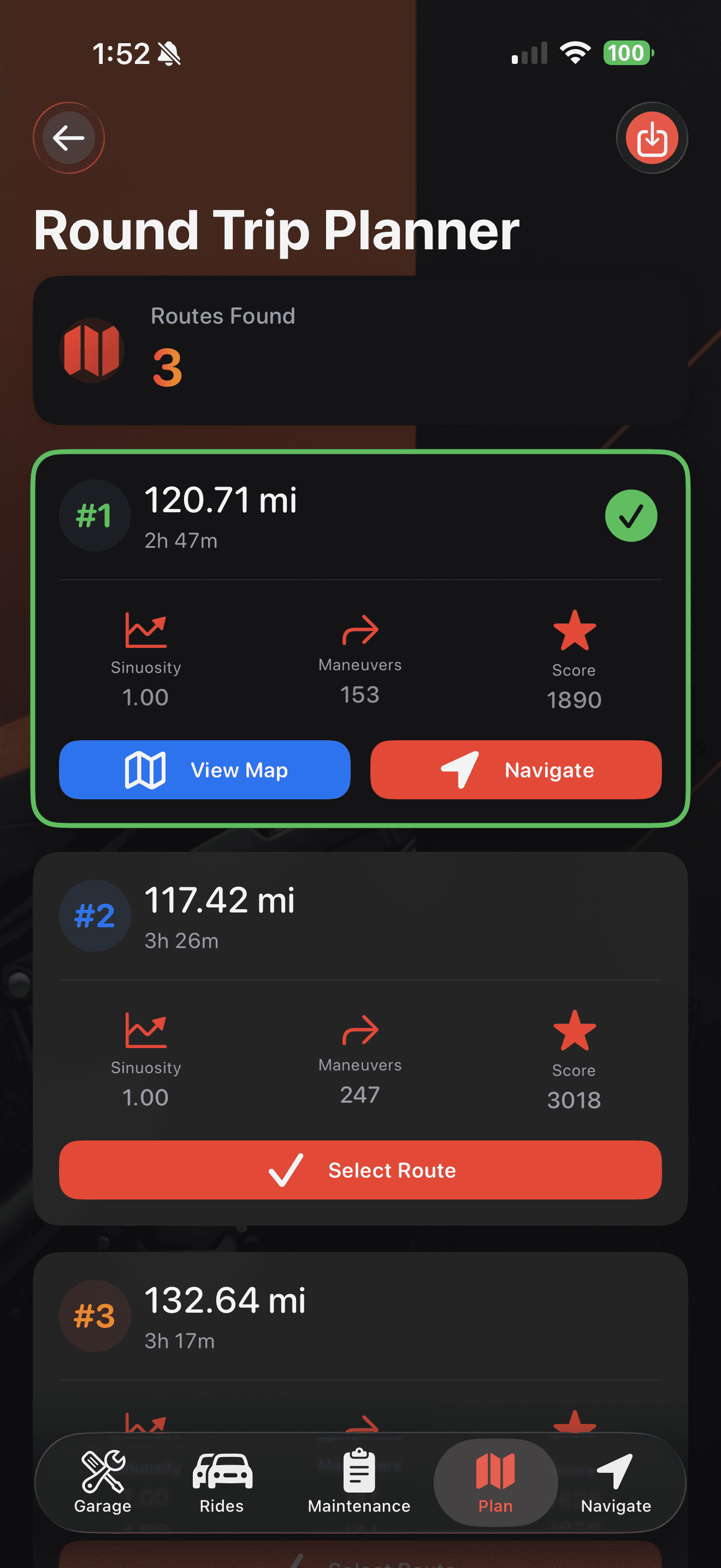 ApexTracker App Round Trip Planner - Plan perfect loop routes